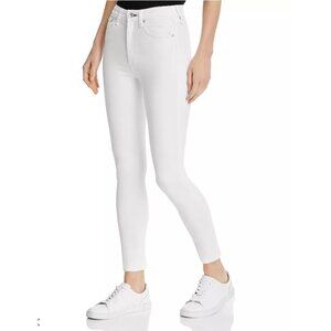 *** Rag & Bone Nina High-Rise Skinny Ankle Jeans in White ( 27 )